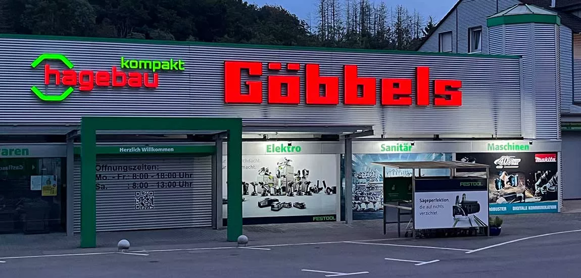 Göbbels GmbH: Unsere Außenfront bei Nacht Göbbels GmbH: Unsere Außenfront bei Nacht